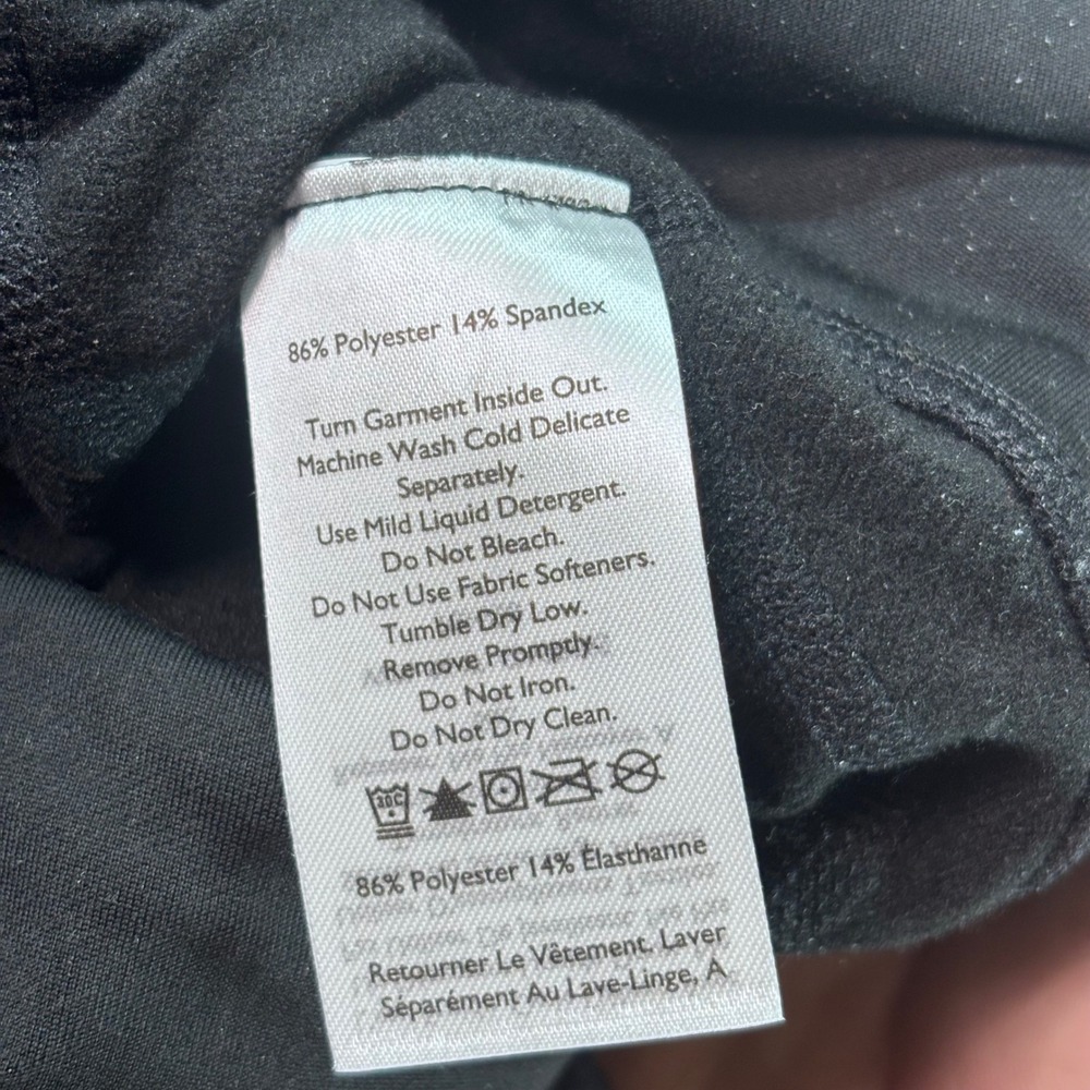 Eddie Bauer Crossover Trail Adventure Leggings Women XS Black New Hiking Pockets - Picture 4 of 8